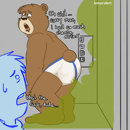 belly briefs clothing dirty_underwear elevator fart fart_cloud fart_fetish green_fart_cloud male overweight slightly_chubby smelly stink_fumes tighty_whities underwear white_briefs white_clothing white_underwear lemuralert bear mammal 1:1 2024 hi_res