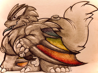 ambiguous_gender breasts claws feral inflatable rainbow solo teeth tongue inkgoosupernova spacedustbeast capcom european_mythology monster_hunter mythology valve animate_inanimate dragon flying_wyvern living_inflatable mythological_creature mythological_scalie nargacuga scalie western_dragon wyvern absurd_res hi_res