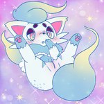 after_transformation anus blush butt clothing feet female feral fur genitals humanoid_genitalia humanoid_genitalia_on_feral humanoid_pussy humanoid_pussy_on_feral leg_markings looking_at_viewer markings pawpads paws pussy simple_background smile solo species_transformation tail toes tongue tongue_out transformation bundefault nintendo pokemon canid canine generation_8_pokemon hisuian_form hisuian_zorua mammal pokemon_(species) regional_form_(pokemon) 1:1 chromatic_aberration digital_media_(artwork)