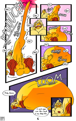 3_eyes 4_fingers 4_toes 7_panel_comic abdominal_bulge abs anal anal_penetration autopenetration balls balls_deep barazoku big_balls big_penis bodily_fluids breaking_the_fourth_wall cum cum_in_ass cum_in_self cum_inflation cum_inflation_progression cum_inside detachable detachable_penis ellipsis excessive_cum excessive_genital_fluids feet fingers genital_fluids genitals glans humanoid_genitalia humanoid_penis inflation looking_pleasured male male_humanoid masturbation multi_eye multicolored_penis muscular muscular_humanoid muscular_male nipples not_furry onomatopoeia orange_arms orange_balls orange_legs orange_penis orgasm pecs penetration penile penile_penetration penis penis_in_ass penis_in_slime red_feet red_fingers red_hands red_legs red_nipples red_penis red_toes sound_effects speech_bubble text throbbing throbbing_penis toes yellow_arms yellow_chest yellow_glans citrigoo baruba goo_creature goo_humanoid humanoid 2024 comic english_text hi_res signature