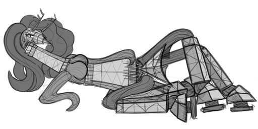 anthro breasts female looking_at_viewer macro nude plant prism_tower pseudo_hair simple_background solo tentacle_hair tentacles white_background acacia_dune nintendo pokemon pokemon_legends_z-a ange_floette elemental_creature flora_fauna generation_9_pokemon living_building mega_evolution mega_floette pokemon_(species) absurd_res greyscale hi_res monochrome