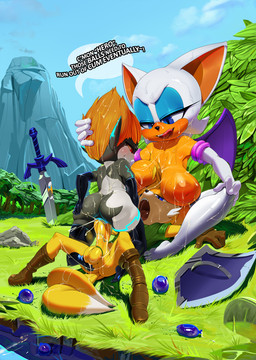 after_kiss alternate_costume anthro anthro_on_anthro anthro_penetrating anthro_penetrating_humanoid balls big_balls big_breasts big_penis bisexual black_nose blue_eyes bodily_fluids boob_hat boots bottomless bottomless_anthro bottomless_male breast_rest breasts butt clothed clothed_sex clothing clothing_swap condom cosplay crossover_cosplay cum cum_covered cum_everywhere cum_in_hair cum_in_vagina cum_inside cum_on_back cum_on_balls cum_on_belly cum_on_body cum_on_breasts cum_on_butt cum_on_cheek cum_on_chest cum_on_face cum_on_hand cum_on_head cum_on_leg cum_on_own_balls cum_on_own_face cum_on_own_leg cum_on_own_penis cum_on_penis cum_on_self cum_on_tongue discarded_condom dominant dominant_anthro dominant_female dominant_humanoid erection excessive_cum excessive_genital_fluids eyeshadow feet female female_on_anthro female_penetrated ffm_threesome filled_condom fondling footwear forced forced_orgasm forest forest_background fur genital_fluids genitals grass green_grass group group_sex hair huge_breasts huge_penis humanoid_on_anthro humanoid_penetrated interspecies legwear looking_pleasured lying makeup male male/female male_penetrating male_penetrating_female melee_weapon membrane_(anatomy) membranous_wings messy moan mostly_nude_anthro mostly_nude_female mostly_nude_humanoid mountain multiple_orgasms nature nature_background naughty_face nipples on_back on_grass on_ground open_mouth orange_hair orgasm orgasm_face outdoor_nudity outside outside_sex pantsless penetration penile penile_penetration penis penis_in_vagina penis_milking plant red_eyes sagging_breasts saliva saliva_on_tongue saliva_string sandwiched sex sexual_barrier_device shield shoes shortstack shortstack_female sky smile spread_legs spreading submissive submissive_anthro submissive_male sword testicle_cuff text threesome toes tongue tongue_out tree trio two_doms_one_sub vaginal vaginal_penetration water weapon white_body white_fur wings yellow_body yellow_fur theboogie nintendo sega sonic_the_hedgehog_(series) the_legend_of_zelda twilight_princess link midna miles_prower rouge_the_bat bat canid canine fox humanoid mammal twili 2016 crossover digital_media_(artwork) english_text hi_res