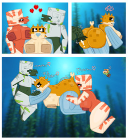 anal anthro big_breasts big_nipples blue_arms blue_legs blush blush_lines bodily_fluids bodysuit border breasts butt butt_jiggle caught_in_the_act cephalopod_shell clothing covering covering_breasts covering_crotch cum cunnilingus daisy_train dark_penis dialogue duo eyelashes fellatio female fin fish_tail floating floating_sex freckled_breasts freckled_butt freckled_face freckles full_lips genital_fluids genitals green_body green_penis green_skin grey_bodysuit grey_clothing grey_shell grey_skinsuit group happy heart_symbol jiggling kelp kiss_mark leaking_cum lips looking_at_another male male/female markings melee_weapon mollusk_shell moss nipples oral oral_penetration penetration penile penis plant polearm red_body red_skin rimming sex shell shocked skinsuit spikes spikes_(anatomy) standing_behind striped_body striped_markings stripes surprised tail tan_body tan_skin tentacle_in_mouth tentacle_penetration tentacles thick_lips throbbing throbbing_penis tight_clothing underwater underwater_sex vaginal water weapon white_border yellow_body yellow_skin zoyeensadart microsoft minecraft mojang xbox_game_studios alex_(minecraft) cephalopod fish human mammal marine mollusk nautilus nautilus_(minecraft) pufferfish pufferfish_(minecraft) tetraodontiform undead zombie zombie_nautilus_(minecraft) comic hi_res