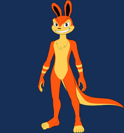 5_toes anthro feet fur humanoid_feet male nude orange_body orange_fur plantigrade simple_background solo toes transparent_background sparksstars jak_and_daxter naughty_dog sony_corporation sony_interactive_entertainment daxter mammal mustelid ottsel alpha_channel hi_res