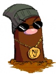 clothing eyewear hat headgear headwear humor jewelry male necklace no_u racial_caricature racism simple_background solo stereotype sunglasses swag white_background unknown_artist nintendo pokemon nigglet diglett generation_1_pokemon pokemon_(species) lol_comments low_res