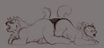 ambiguous_gender anthro ass_to_ass duo feces feces_exchange female inflation male male/female repacking scat_inflation scatplay thatcreamcat oreo_(thatcreamcat) domestic_cat felid feline felis hybrid mammal hi_res