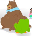 anal anal_penetration anthro brown_body brown_fur butt duo fur green_body green_fur male male/male mascot penetration lostwisdom duolingo duo_(duolingo) falstaff_(duolingo) oscar_(duolingo) avian bear bird mammal owl