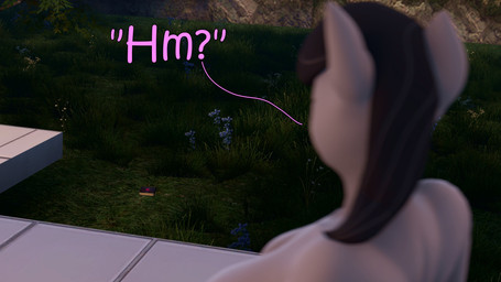 anthro black_hair book breasts female grass grey_body hair nude plant solo text coriponer friendship_is_magic hasbro my_little_pony octavia_(mlp) equid equine horse mammal 16:9 2024 3d_(artwork) 4k absurd_res digital_media_(artwork) hi_res source_filmmaker_(artwork) widescreen