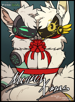 anthro biped blush bound breasts duo eye_contact female female/female fur hair looking_at_another machine nude nude_anthro nude_female sitting smile tail visor spiritelin ainha_(protogen) minthe_(perhapsmaybe05) protogen 2025 digital_drawing_(artwork) digital_media_(artwork) hi_res