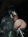 animal_genitalia animal_penis anthro big_breasts big_flare big_penis black_body black_hair black_tongue bodily_fluids bone breasts claws cum cum_on_breasts cum_on_hand cum_on_penis dark duo ejaculation equine_genitalia equine_penis female flared_penis genital_fluids genitals glowing glowing_eyes hair hand_on_penis holding_penis huge_breasts huge_penis leaking_cum licking long_hair looking_at_viewer male male/female nipples nude nude_anthro nude_female open_mouth oral penile penis penis_lick puffy_nipples sex sharp_teeth skull skull_head teeth teratophilia tongue tongue_out vhs_filter slugcats absoflak_(modeler) scrag_(modeler) scp_foundation mal0 scp-1471-a scp-1471-a_(scrag) canid canine equid equine horse mal0_(species) malo mammal skulldog_(species) 3:4 3d_(artwork) digital_media_(artwork) hi_res watermark