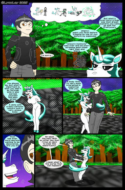annoyed anthro black_bottomwear black_clothing black_footwear black_hair black_pants black_sclera black_shirt black_shoes black_topwear blue_hooves blue_mane blue_tail bodily_fluids bottomwear clothing eyelashes female flirting footwear fur hair holding_arm hoof_hands hooves horn horse_tail human_on_anthro_romance imagination jewelry long_tail male mane multicolored_jewelry multicolored_necklace muscular_legs necklace pants pupils rainbow_jewelry rainbow_necklace rainbow_symbol shirt shoes shortstack squiggly_lines sweat sweatdrop tail tail_coil tail_hug tempting_fate text thought_bubble toony topwear twirling unguligrade whispering whispering_in_ear white_body white_fur white_pupils lyonley mob_entertainment mythology poppy_playtime smiling_critters the_succubus_hunt craftycorn lance_(the_succubus_hunt) mia_(the_succubus_hunt) equid equine human mammal mythological_creature mythological_equine unicorn comic english_text hi_res