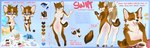 anthro clothed clothing female nude solo text mikty_miki swift_(sleekhusky) canid canine canis domestic_dog fox husky mammal nordic_sled_dog spitz absurd_res english_text hi_res model_sheet