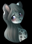 ambiguous_gender anthro blue_eyes eyewear fur glasses grey_body grey_fur grey_hair hair simple_background solo freeze-pop88 frionella felid mammal pantherine snow_leopard 2016 alpha_channel