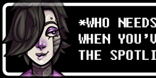 black_hair hair lips machine not_furry pink_lips solo text 2d-dungeon undertale undertale_(series) mettaton mettaton_ex android humanoid robot robot_humanoid animated bust_portrait digital_media_(artwork) english_text high_framerate portrait