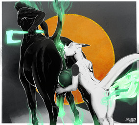 anal animal_genitalia animal_penis anthro anthro_on_taur anus axe balls big_balls big_penis black_body black_fur cunnilingus duo equine_anus equine_genitalia equine_penis erection eyes_closed female female_rimming_male floating_head fur genitals grey_background headless horn male male/female male_penetrated male_rimmed melee_weapon oral orange_background penetration penis puffy_anus raised_tail rimming sex simple_background tail tongue tongue_out vaginal vulva weapon skully equid equid_taur equine equine_taur mammal mammal_taur reptile scalie taur 2021 digital_media_(artwork) hi_res