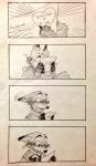 anthro clothing fur male kotta disney zootopia nick_wilde canid canine fox mammal red_fox true_fox comic hi_res monochrome traditional_media_(artwork)