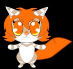 anthro doll fangs female fur orange_body orange_eyes orange_fur solo teeth smurli bella_belrodoll_(takkun7635) animate_inanimate domestic_cat felid feline felis living_doll mammal alpha_channel