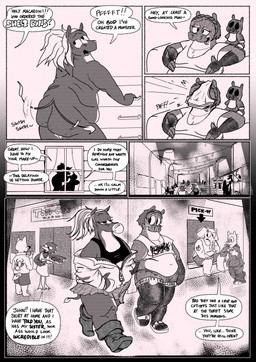 alternative_fashion anthro belly belly_folds big_belly big_butt bubble_gum butt clothed clothing crossdressing fat_folds male nude_male obese obese_anthro obese_male overweight overweight_anthro overweight_male public speech_bubble street street_lamp stretch_marks tattoo text underwear_on_face swinegarden my_chemical_romance avian bird common_hippopotamus elephant elephantid equid equine hippopotamid horse mammal proboscidean comic english_text greyscale hi_res monochrome