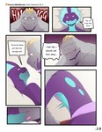 absurd_res anthro chin_grab clothed clothing comic dialogue duo english_text eye_contact generation_1_pokemon generation_8_pokemon hi_res jax_(mels_monster) kissing looking_at_another low_key_toxtricity machoke male male/male mels_monster_(artist) muscular muscular_male nintendo nude owen_(mels_monster) pokemon pokemon_(species) text tongue tongue_out topless toxtricity