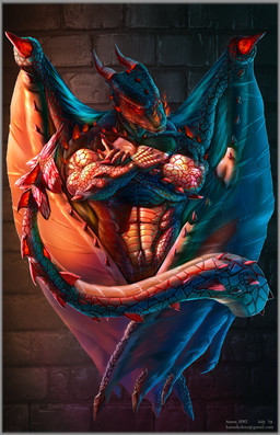 anthro danger detailed_background details fire front_view glowing glowing_eyes male membrane_(anatomy) membranous_wings nude realistic red_eyes scales smoke solo tail text wings hnz mythology dragon mythological_creature mythological_scalie scalie 2018 color_contrast detailed digital_media_(artwork) half-length_portrait portrait url