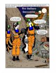 anthro clothing comic dialogue english_text group hi_res jumpsuit male mammal mephitid procyonid raccoon skunk speech_bubble text tool_belt toolbox tools zephery_hughes