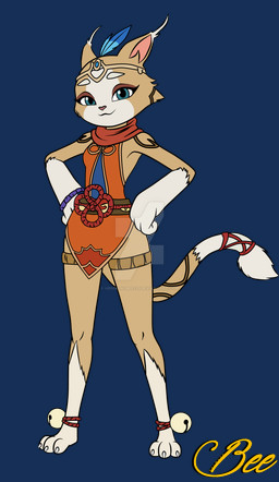 anthro bell bell_on_ankles blue_eyes bracelet claws clothing crown female fur headgear headwear jewelry paws pointy_ears princess royalty solo tan_body tan_fur hermanobee123 the_great_warrior_wall xi_yue xi_yue_(tgww) domestic_cat felid feline felis mammal hi_res