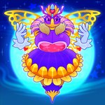 anthro armless breasts clothed clothing crown female floating_hands headgear legless moon mouthless partially_clothed purple_body purple_eyes solo sting wings unknown_artist kirby_(series) kirby_triple_deluxe nintendo queen_sectonia arthropod bee hymenopteran insect queen_bee 1:1 absurd_res hi_res