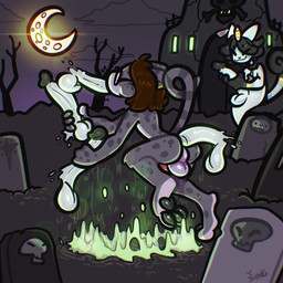 3_toes anal anal_penetration anthro anthro_on_anthro anthro_penetrated anthro_penetrating anthro_penetrating_anthro anus balls bent_over big_penis black_pawpads blep brown_body brown_fur brown_hair butt cemetery disembodied_penis dreadlocks duo ears_back erection eyes_closed eyewear eyewear_only feet fellatio from_behind_position fur genitals glasses glasses_only grey_body grey_fur group group_sex hair handjob huge_penis humanoid_genitalia humanoid_penis magic male male/male male_penetrated male_penetrating male_penetrating_male markings masturbation moon multi_genitalia multi_penis nude oral oral_penetration outside outside_sex paranormal pawpads paws penetration penile penile_masturbation penis perineum pivoted_ears raised_tail sex smile smirk smug smug_face smug_grin spitroast spots spotted_body spotted_fur standing standing_doggystyle standing_sex tail toes tombstone tongue tongue_out translucent translucent_penis wearing_glasses xing1 nintendo pokemon fan_character vinci_(itsmemtfo4) whaddon_(character) alolan_form alolan_meowth felid generation_7_pokemon ghost mammal pantherine pokemon_(species) regional_form_(pokemon) snow_leopard spirit 1:1 absurd_res hi_res