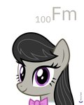 2020 4:5 absurd_res blue_eyes bow_(feature) bow_tie brown_hair earth_pony english_text equid equine female feral fermium friendship_is_magic green_body hair happy hasbro headshot_portrait hi_res horse looking_at_viewer mammal my_little_pony octavia_(mlp) parclytaxel pony portrait signature simple_background smile solo text white_background