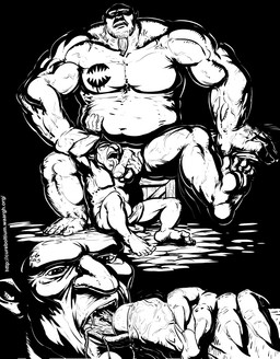 5_fingers 5_toes armpit_hair ball_grab balls belly big_muscles bodily_fluids body_hair claws close-up cum cum_in_mouth cum_inside cumshot drooling duo ejaculation erection eyes_closed feet fellatio fingers foreskin foreskin_play genital_fluids genitals holding_balls huge_muscles humanoid_genitalia humanoid_penis larger_male licking male male/male male_penetrated male_penetrating male_penetrating_male muscular muscular_male not_furry nude open_mouth oral orgasm partially_retracted_foreskin pecs penetration penile penis penis_lick saliva sex sitting size_difference smaller_male spread_legs spreading text toes tongue tongue_in_foreskin tongue_out vein cureboltium of_orcs_and_men arkail_(of_orcs_and_men) styx_(of_orcs_and_men) goblin humanoid orc 2013 black_and_white digital_media_(artwork) hi_res monochrome url