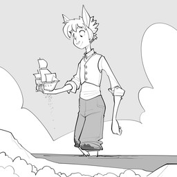 anthro carrying_seacraft carrying_vehicle clothed clothed_anthro clothed_macro clothed_male clothing fur gentle_giant holding_car holding_object holding_seacraft legs_in_water looking_down macro macro_anthro macro_carrying_vehicle macro_holding_vehicle male male_anthro outside partially_submerged sea ship skinny skinny_anthro skinny_male smile solo submerged_legs vehicle water watercraft ducky_(artist) gulliver's_travels mammal 1:1 2015 greyscale hi_res monochrome