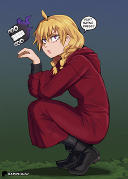 6_eyes black_boots black_clothing black_eyes black_footwear black_legwear black_shirt black_stockings black_topwear blonde_hair boots clothing crossed_arms crouching dialogue female female_focus footwear hair human_focus legwear multi_eye open_mouth pigtails purple_eyes raised_hand red_clothing red_robe robe shirt shoes solo_focus speech_bubble stockings tan_body tan_skin text topwear rammionn daemons_of_the_shadow_realm gabby_(daemons_of_the_shadow_realm) gabriel_(daemons_of_the_shadow_realm) demon human mammal 2026 english_text hi_res