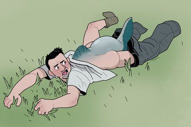 blush clothed clothing crawling dorsal_fin feral fin grass growth hair looking_back male mid_transformation open_mouth oversized_clothing partially_clothed plant scale_growth scales shrinking size_transformation solo tail tail_fin tail_growth teeth transformation blackshirtboy aquatic fish human mammal 2016 absurd_res hi_res story story_in_description