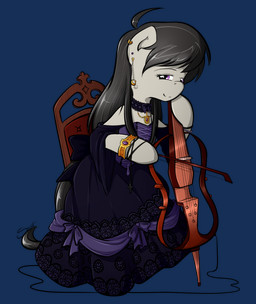 black_hair bow_(stringed_instrument) bowed_string_instrument bracelet cello chair clothing dress female fur furniture gold_(metal) grey_body grey_fur hair jewelry looking_at_viewer musical_instrument necklace piercing simple_background sitting solo string_instrument transparent_background secret-pony friendship_is_magic hasbro my_little_pony octavia_(mlp) earth_pony equid equine horse mammal pony 2013 alpha_channel