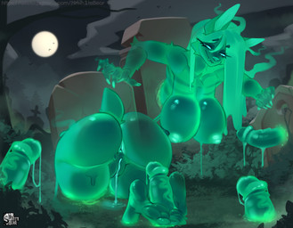 5_fingers anthro anus ass_up big_breasts big_butt bite biting_lip biting_own_lip blue_eyes bodily_fluids bone breasts butt butt_focus cemetery cheek_tuft claws detailed_background disembodied_penis dripping erection eyelashes facial_tuft feet female finger_claws fingers foot_fetish foot_focus foot_play footjob genital_fluids genitals goo_drip goo_string good_girl green_body group hair hand_on_ground hand_on_object hanging_breasts hindpaw holidays huge_breasts humanoid_genitalia humanoid_penis humanoid_vulva light long_hair looking_at_butt looking_down male moon moonlight mouth_closed nipples nude outside pawpads paws penile penis plant presenting presenting_hindquarters raised_tail rear_view rib_cage seductive self_bite sex shrub skeleton slime smile soles solo_focus sticky tail text thick_thighs through_wall toe_claws toes tombstone translucent translucent_body translucent_penis tree tuft vaginal_fluids vein veiny_penis vulva mrwhitebear halloween mythology avian bird felid feline felis ghost goo_creature hybrid mammal mythological_creature spirit undead absurd_res digital_media_(artwork) hi_res url