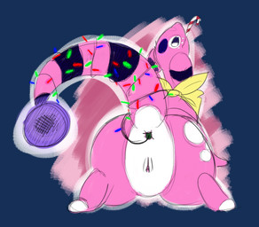 anal anus butt candy candy_cane christmas_decorations christmas_lights dessert female food genitals holidays lights looking_back solo vulva screamoshaymin christmas nintendo pokemon ampharos generation_2_pokemon pokemon_(species) shiny_pokemon absurd_res alpha_channel hi_res