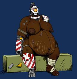 belt box breasts container crate cybernetics female hyper hyper_pregnancy lenses machine nipples non-mammal_nipples pregnant solo vein veiny_belly veiny_breasts wrappings vwpologt warhammer_(franchise) warhammer_40000 humanoid ogryn alpha_channel