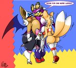 anthro beak big_breasts breasts butt crossgender face_in_breasts female female/female group huge_breasts mtf_crossgender nipples non-mammal_nipples xanderdwulfe sega sonic_riders sonic_the_hedgehog_(series) miles_prower rouge_the_bat wave_the_swallow avian bat bird canid canine fox hirundinid mammal oscine passerine swallow_(bird) 2019 digital_media_(artwork) shaded soft_shading