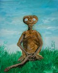 big_penis blue_eyes genitals grass huge_penis hyper hyper_genitalia hyper_penis long_penis male nude penis plant smile solo unusual_anatomy unusual_genitalia unusual_penis joe_becker e.t._the_extra-terrestrial e.t. alien hi_res oil_painting_(artwork) painting_(artwork) traditional_media_(artwork)