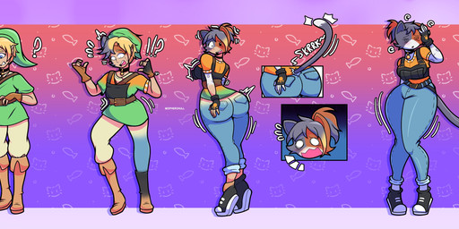 biped breast_growth breasts butt butt_expansion clothed clothing expansion female gender_transformation growth happy mtf_transformation tail text tf_into_fictional_character transformation transformation_sequence zipher0null epic_games fortnite nintendo the_legend_of_zelda cate_meowdy feld link felid feline felis human mammal absurd_res cel_shading colored digital_drawing_(artwork) digital_media_(artwork) english_text hi_res shaded
