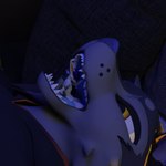 anthro blue_lights extreme_size_difference male male/male open_mouth oral_vore size_difference teeth vore willing_pred willing_prey randomly_649 deuzear rexouium 1:1 3d_(artwork) absurd_res digital_media_(artwork) hi_res