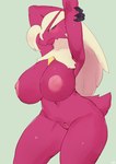 absurd_res anthro areola avian big_breasts bird blaziken blush breasts buta99 female generation_3_pokemon genitals hair hi_res nintendo nipples nude pokemon pokemon_(species) pussy red_body simple_background solo thick_thighs