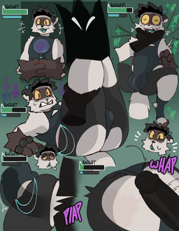 abdominal_bulge anal anal_penetration anthro asphyxiation balls_outline big_penis black_hair bodily_fluids bodysuit bracelet bulge butt caught_off_guard choking clothing debuff detailed_bulge drooling duo erection gameplay_mechanics genital_outline genitals gui hair health_bar heart_eyes heart_symbol internal jewelry leg_grab magic_user male male/male penetration penis penis_outline plap saliva shadowy_figure skinsuit solo_focus staff stamina_bar surprised_expression sweat tight_clothing knightferret knight_(knightferret) domestic_ferret mammal mustelid musteline true_musteline weasel 2025 colored digital_media_(artwork) hi_res
