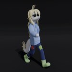 anthro blonde_hair clothed clothing dot_eyes eyewear female hair hoodie long_hair patched_clothing solo sunglasses topwear walking white_body unknown_artist cavemanon_studios snoot_game judee dinosaur prehistoric_species reptile scalie theropod troodon troodontid 1:1 3d_(artwork) 3d_animation animated digital_media_(artwork) short_playtime