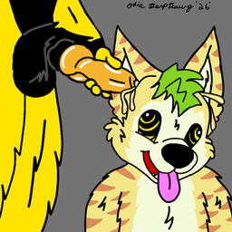 anthro bodily_fluids derp_eyes duo ear_penetration front_view genital_fluids genitals grey_background hair holding_penis knot knotted_penis male male/male nude_anthro nude_male open_mouth open_smile peeing_in_ear penetration penile penile_penetration penis penis_in_ear ringed_eyes short_hair simple_background smile tongue tongue_out urine watersports yellow_penis derpdawg ratchet_and_clank sony_corporation sony_interactive_entertainment lombax mammal 1:1 hi_res