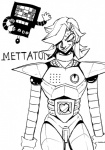 electronics machine microphone not_furry solo sasamix undertale undertale_(series) mettaton mettaton_ex humanoid robot robot_humanoid monochrome