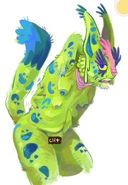 4_breasts anthro areola beard biped blue_areola blue_eyes blue_spots breasts censor_bar censored_genitalia censored_vulva dipstick_tail eyelashes facial_hair female fur green_body green_fur markings motion_lines multi_breast nipples open_mouth pink_nipples pink_nose pubes purple_eyelashes purple_whiskers scratching simple_background solo spots tail tail_markings text whiskers white_background white_text yellow_sclera rexalogy arizona_(rexalogy) ambiguous_species censored digital_media_(artwork) english_text hi_res