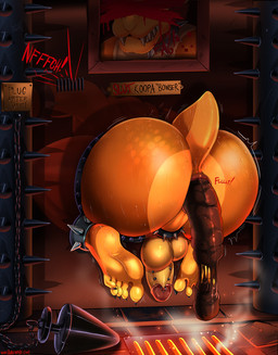 5_toes accessory anthro anus backsack balls bdsm big_butt bodily_fluids bondage bound bristol_type_3 butt buttplug chain claws cock_ring erection excessive_feces fangs fart feces feet frenum_ladder frenum_piercing fully_bound genital_piercing genitals hindpaw humanoid_feet humiliation hyper hyper_feces jewelry ladder_piercing male male_pooping nude paws penis penis_accessory penis_jewelry penis_piercing perineum piercing plantigrade plug_(sex_toy) pooping presenting presenting_hindquarters public_use puffy_anus restrained scatplay sex_toy soles solo stretched_anus sweat teeth text through_wall toe_claws toes shadman mario_bros nintendo bowser dragon_koopa koopa scalie english_text