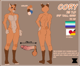 athletic athletic_male balls big_penis blue_eyes breasts brown_body brown_ears brown_fur butt colorful_body dipstick_ears ear_markings fluffy_balls fur genitals german_flag hand_on_hip humanoid_genitalia humanoid_penis japan_flag lgbt_pride long_penis male markings multicolored_ears orange_balls orange_body penis pink_nose pink_penis pose pride_colors rainbow_flag rainbow_pride_flag rainbow_symbol rear_view short_tail solo spiked_penis spikes spikes_(anatomy) standing tail text white_body white_ear_tips white_fur wide_hips shrederr_8 cory_(shrederr_8) bobtail_cat domestic_cat felid feline felis mammal english_text flat_colors hi_res model_sheet