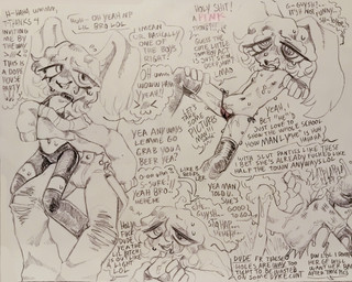 abdominal_bulge abuse adolescent adult_on_young age_difference alcohol ambiguous_penetration andromorph andromorph/male andromorph_focus andromorph_penetrated andromorph_raped anthro assisted_exposure assisted_rape balls beverage black_bottomwear black_clothing bodily_fluids bottomwear buckteeth bullying butt child_grooming clothing degradation dialogue disembodied_hand disembodied_penis downturned_eyes drunk duo faceless_character faceless_male flat_chested floppy_ears forced genitals house_party intersex intersex/male intersex_focus intersex_penetrated larger_male legwear male male_raping_andromorph misgendering nervous nude nude_andromorph older_male on_lap orientation_play party penetration penis rape sex sexism sitting sitting_on_another sitting_on_lap size_difference smaller_andromorph smaller_intersex smaller_penetrated solo_focus speech_bubble spiral spiral_eyes substance_intoxication sweat tail tail_grab tally_marks teeth text thigh_highs transphobia underage_drinking young young_andromorph young_anthro young_intersex younger_andromorph younger_intersex younger_penetrated sinnerpen ori_(sinnerpen) hybrid lagomorph leporid mammal rabbit absurd_res english_text hi_res monochrome sketch sketch_page traditional_media_(artwork) trans_(lore) trans_man_(lore)